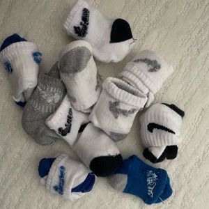 10 pairs of size 6-12 mos baby Nike socks